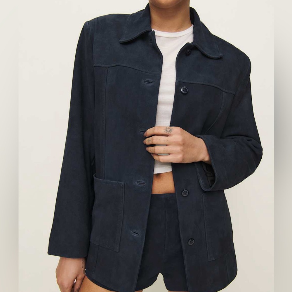 Reformation Veda Lincoln Suede Jacket NWT